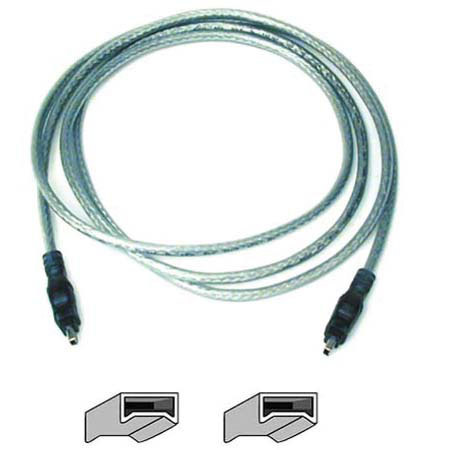 Belkin 4-Pin to 4-Pin FireWire Cable, 14 ft. - Clear image