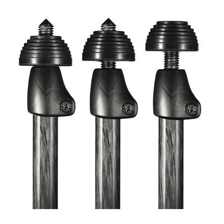 Bogen - Manfrotto Rubber/Stainless Steel Spiked Feet (set of 3) for 3021 Series Tripods image