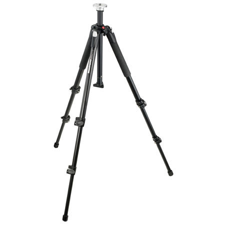Bogen - Manfrotto 190XB 3 Section Black Aluminum Tripod Legs (Height 3.15" - 57", Maximum Load 11 lbs) image