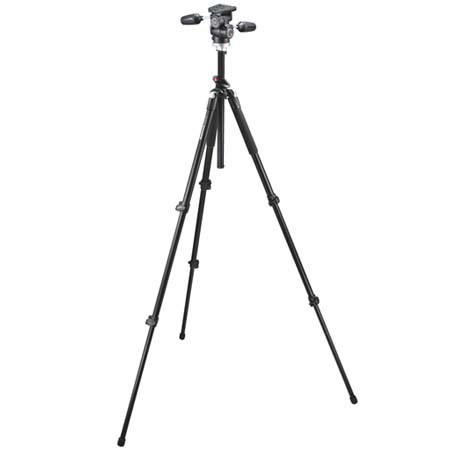 Bogen - Manfrotto 190XPROB Black Tripod Kit with 804RC2 3-Way Pan/Tilt Head &amp; Tripod Case image