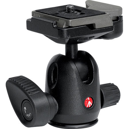 Manfrotto (Distributed by Bogen) Mini Ball Head 494 with RC2 Rapid Connect Plate, Maximum Load: 8.8 lbs/ 4 kg image