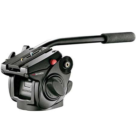 Bogen - Manfrotto 501HDV Pro Video Fluid Head with Quick Release - Supports 13.2 lbs image