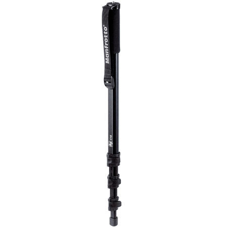 Bogen - Manfrotto Lightweight 4 Section Monopod Black Anodized #676B / 3006B image