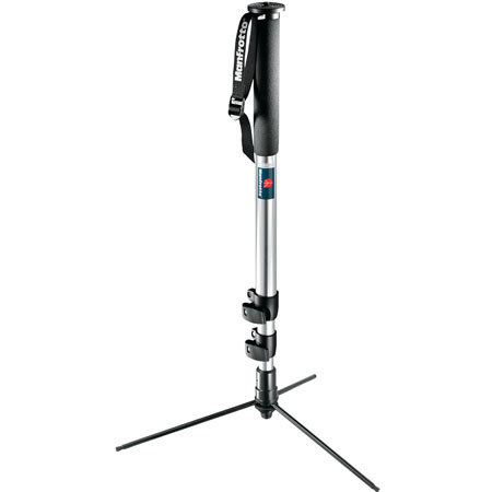 Bogen-Manfrotto Self-Standing Pro Silver Monopod. image