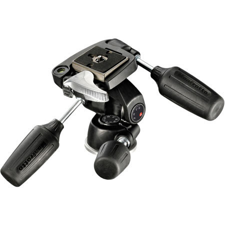 Bogen - Manfrotto 804RC2 3-Way Pan/Tilt Head with Quick Release - Supports 8.8 lbs image