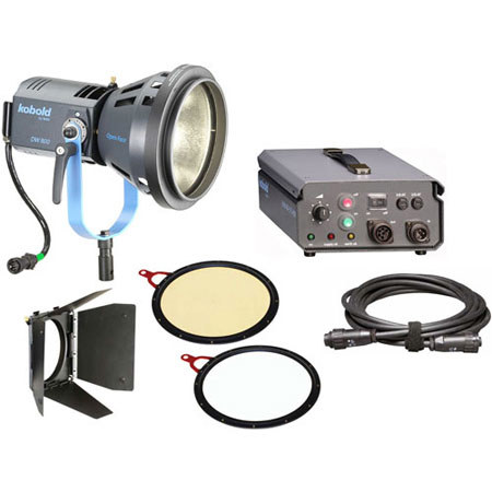 Bron Kobold DW 800 Open Face Kit, with 800 watt HMI Head, Ballast, Lamp, Open Face Reflector & Filters (Case not Included)