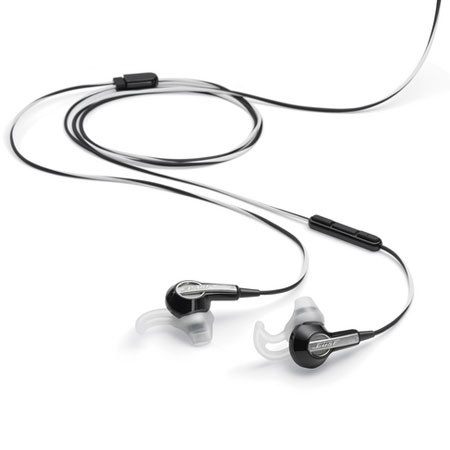 Bose MIE2i In-Ear Mobile Headset, Black &amp; White