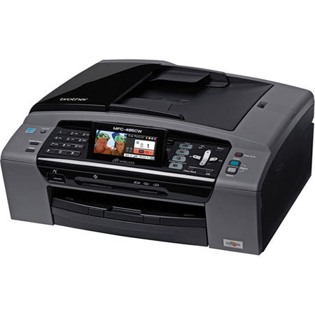 Brother MFC-495CW All-in-one Color Inkjet Multi-function Center with Wireless Networking for Home or Small Office image