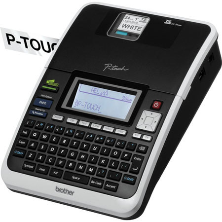 Brother PC-Connectable Simply Professional Desktop Labeling System, 26.2' (8m) Tape Length, 10mm/sec Print Speed, 180 dpi Print Resolution