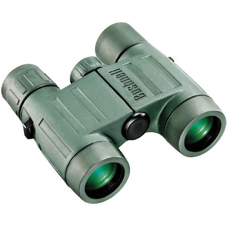 Bushnell 10 x 27 Trophy Series, Waterproof Roof Prism Binocular with 5.7 Degree Angle of View, Dark Green, U.S.A. image