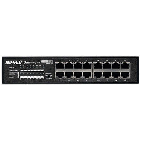 Buffalo BS-G2116U 16-Port SMB Rackmount Gigabit Switch
