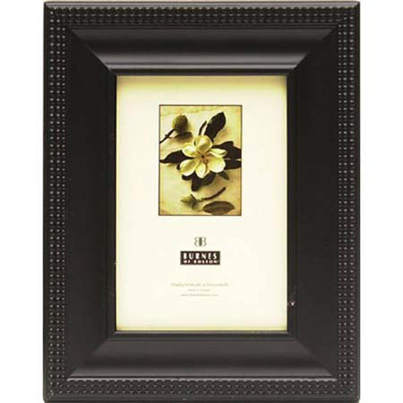Burnes of Boston Zermat, Wood Picture Frame for a 5" x 7" Photograph, Color: Black image