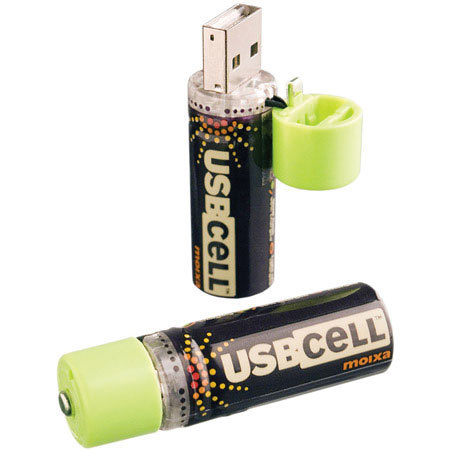 USBCell AA 1300mah NiMH Rechargable Batteries, Pack of Two image