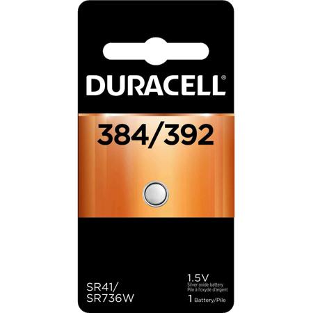Duracell D384/392 Watch/Electronic Silver Oxide Battery, 1.5 Volt