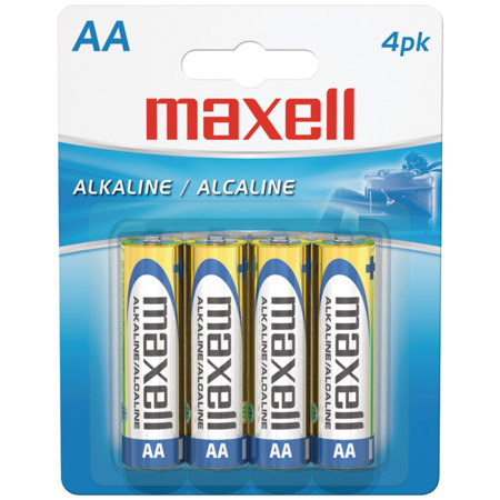 UPC 025215723445 product image for Maxell "AA" 1.5v Alkaline Battery (4-Pack) | upcitemdb.com