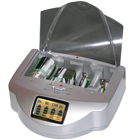 Viatek ReNu-It Deluxe Professional Grade Disposable Battery Charger, Gray image