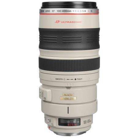Canon EF 100-400mm f/4.5-5.6L USM AutoFocus Image Stabilized Telephoto Zoom Lens with Hood & Tripod Mount - USA