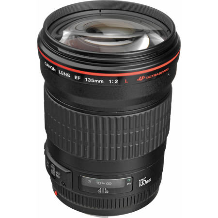 Canon EF 135mm f/2L USM AutoFocus Telephoto Lens - USA