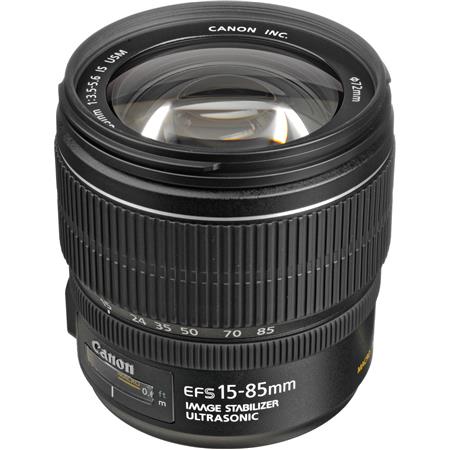 Canon EF-S 15-85mm f/3.5-5.6 USM IS Image Stabilized Autofocus Zoom Lens for EOS - U.S.A. Warranty