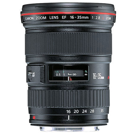 Canon EF 16-35mm f/2.8L USM Ultra Wide Angle Zoom Lens with LP1319 soft case &amp; EW-83E Hood - Refurbished BY Canon USA image