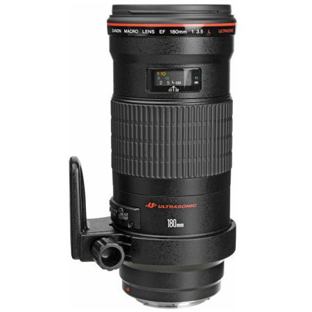Canon EF 180mm f/3.5L Macro USM AutoFocus Telephoto Lens - Refurbished By Canon USA image