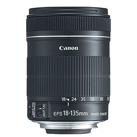 Canon EF-S 18-135mm f/3.5-5.6 IS Auto Focus Lens - White Box - with U.S.A. Warranty image