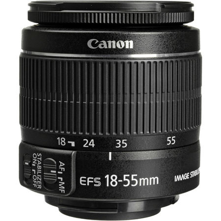 Canon EF-S 18-55mm f/3.5-5.6 IS Auto Focus Lens, Grey Market