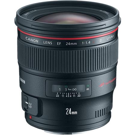 Canon EF 24mm f/1.4L II USM AutoFocus Wide Angle Lens - USA