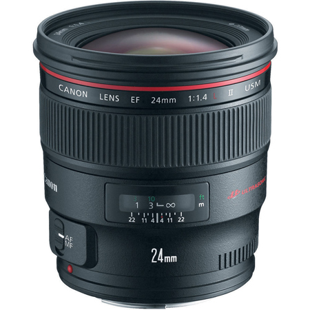 Canon EF 24mm f/1.4L II USM AutoFocus Wide Angle Lens - USA