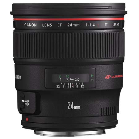Canon EF 24mm f/1.4L USM AutoFocus Wide Angle Lens - USA image