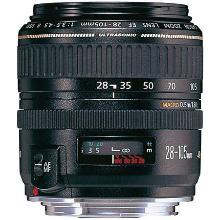 Canon EF 28-105mm f/3.5-4.5 II USM AutoFocus Wide Angle Telephoto Zoom Lens - Gray Market image