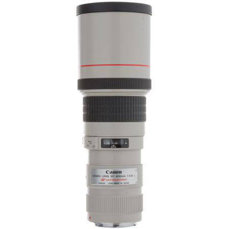 Canon EF 400mm f/5.6L USM AutoFocus Telephoto Lens with Built-in Hood &amp; Case - Gray Market image