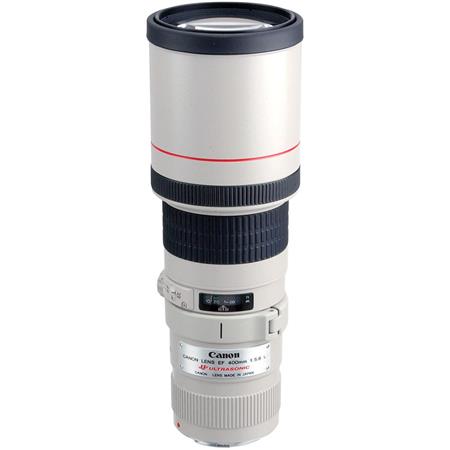 Canon EF 400mm f/5.6L USM AutoFocus Telephoto Lens with Built-in Hood & Case - USA