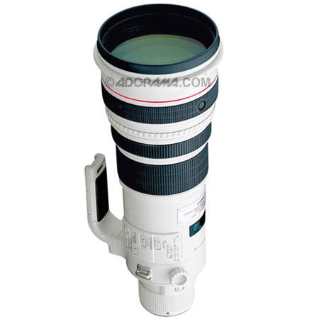 Canon EF 500mm f/4L IS USM Image Stabilizer AutoFocus Super Telephoto Lens with Case &amp; Hood - USA image