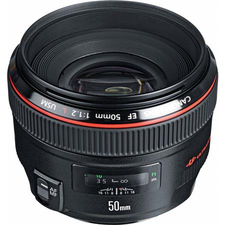 Canon EF 50mm f/1.2L USM Ultra-Fast Standard AutoFocus Lens, USA