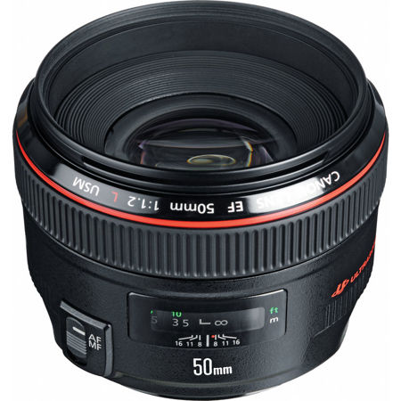 Canon EF 50mm f/1.2L USM Ultra-Fast Standard AutoFocus Lens, USA