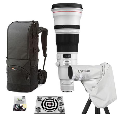 Canon EF 600mm f/4L IS II USM IS AutoFocus Telephoto Lens - USA Warranty - Bunle With Lowepro Lens Trekker 600 AW II Backpack Black, New Leaf 3 Year (Drops & Spills) Warranty, LensAlign MkII Focus Calibration System, ERC-E4L Raincover for EOS Cameras & Le