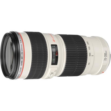 Canon EF 70-200mm f/4L USM Autofocus Telephoto Zoom Lens with Case & Hood - USA