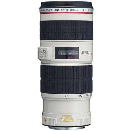 Canon EF 70-200mm f/4L IS USM Autofocus Telephoto Zoom Lens - Refurbished image
