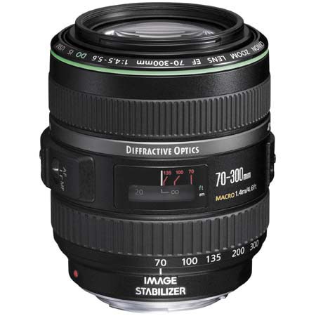 Canon EF 70-300mm f/4.5-5.6 DO IS USM Autofocus Telephoto Zoom Lens - Refurbished By Canon USA image