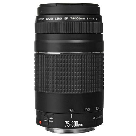 Canon EF 75-300mm f/4-5.6 III Autofocus Telephoto Zoom Lens - Refurbished By Canon USA image