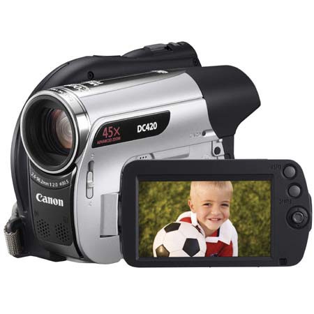 Canon DC420 DVD Camcorder with DVD-R / -RW / -R DL Format, 37x Optical Zoom, 2000x Digital Zoom, 2.7" Color LCD Display image
