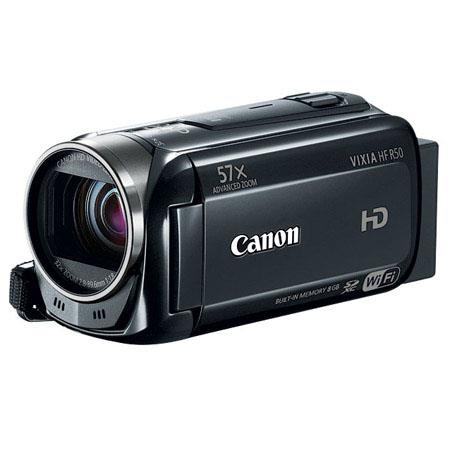 Canon VIXIA HF R50 1080p Full HD Camcorder, 3.28MP, 8GB Internal Flash, 57x Advanced/32x Optical Zoom, 3.0