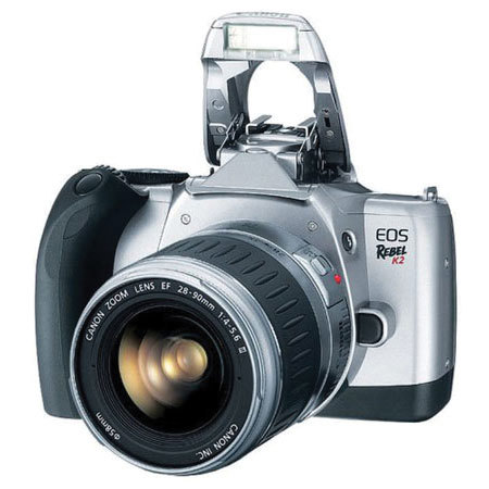Canon EOS Rebel K2 35mm Autofocus SLR Camera Kit, with EF-28-90 f/4-5.6 III Autofocus Zoom Lens, Strap &amp; Batteries, USA image