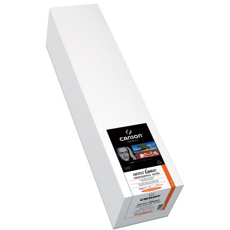 Canson Artist Canvas, Natural White, Professional Gloss Surface Inkjet Canvas, 390gsm, 60"x40' Roll
