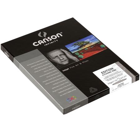 Canson Edition Etching, 100% Cotton Rag Smooth Bright Fine Art White Matte Inkjet Paper, 310gsm, 8.5" x 11", 25 Sheets image