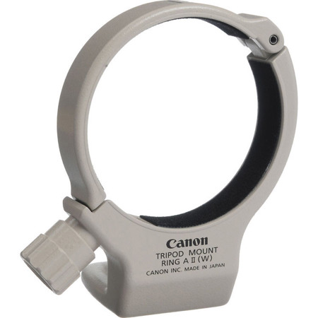 Canon Replacement Tripod Mount Ring A II for EF 70-200 f/4L USM, White Finish image