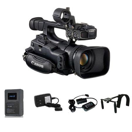 Canon XF-105 High Definition Professional Camcorder - Bundle - with Switronix XP-L90S 14.4V 6.3Ah Battery, Charger, Switronix 20