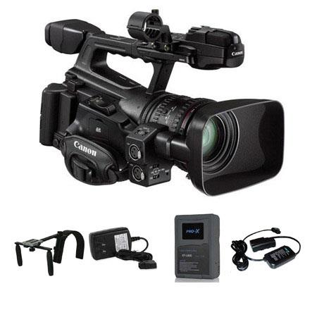 Canon XF-300 High Definition Professional Camcorder - Bundle - with Switronix XP-L90S 90wh Li-ion V Mount Battery, Charger, 20