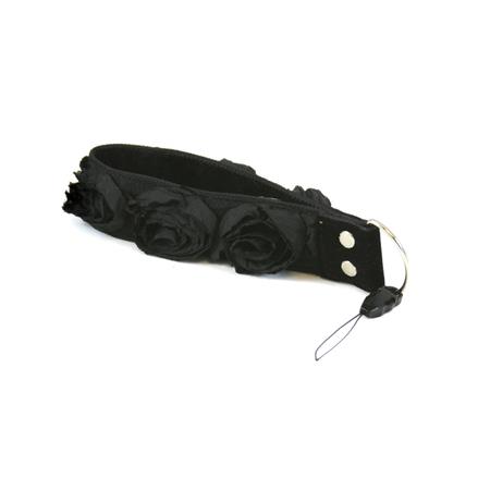 Capturing Couture Camera Straps: Floral Collection, The Black Organza 1.5